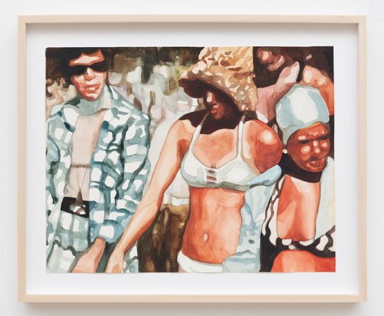 Home Movie The Stroll by Lisa Edelstein contemporary artwork Painting