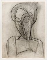 Visage triste Head and Shoulders of a Woman by Pablo Picasso contemporary artwork drawing works on paper
