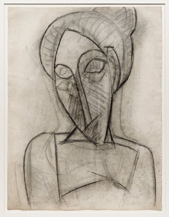 Visage triste Head and Shoulders of a Woman by Pablo Picasso contemporary artwork Works on Paper
