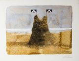 Twin Peaks Living in Australasia by Michael Shepherd contemporary artwork painting