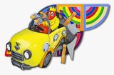 Lobster Car by Philip Colbert contemporary artwork painting