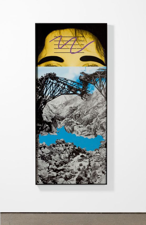 Raised EyebrowsFurrowed Foreheads Bridge Collapsing by John Baldessari contemporary artwork Painting