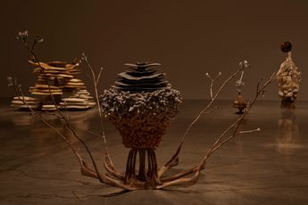 Contemporary art exhibition Marguerite Humeau meys at White Cube Bermondsey London United Kingdom