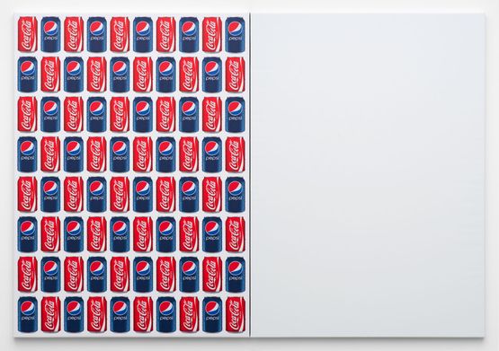 CokePepsi 80 Cans by Jonathan Horowitz contemporary artwork Painting