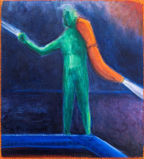 Cadmium Manica by William Bennett contemporary artwork Painting