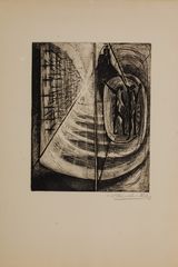 Cityscape by Krishna Reddy contemporary artwork painting print