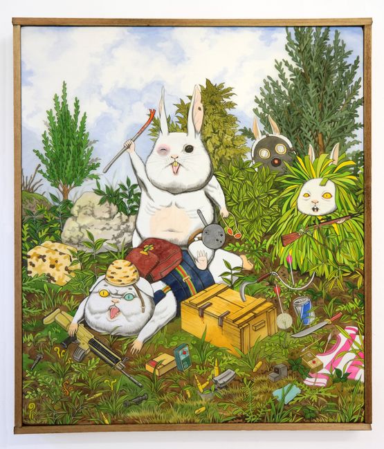 Winner winner chicken dinner by Hun Kyu Kim contemporary artwork Painting