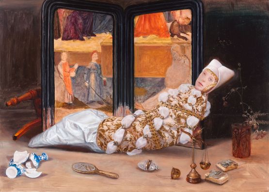 Conseguenze del Mal Governo by Teodora Axente contemporary artwork Painting