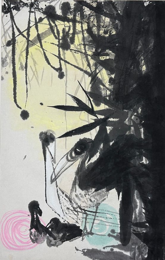Protective Bamboo by Chao Chung-Hsiang contemporary artwork Painting