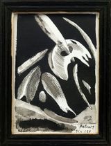 Study for Stabat Mater Pathosformel by W. K. Lyhne contemporary artwork drawing