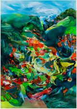 Golden Valley by Wu Shuang contemporary artwork painting