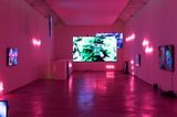 Ack Ro by Jaki Irvine contemporary artwork installation moving image sculpture