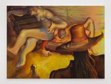 Shush Here comes a PAUSE by Zheng Zhilin contemporary artwork painting