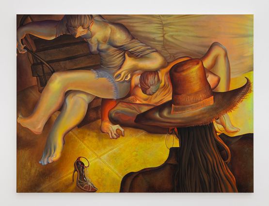 Shush Here comes a PAUSE by Zheng Zhilin contemporary artwork Painting