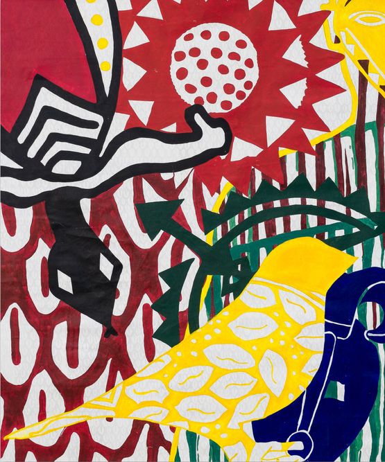The Misterious Ode Mariwo series by Alberto Pitta contemporary artwork Painting
