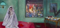 A Sun for the Sleepers by Jill Mulleady contemporary artwork Painting