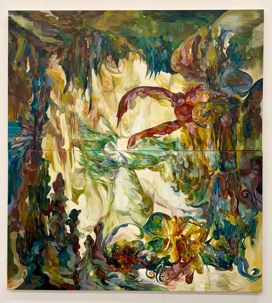 a flash as A Flash by Yaya Yajie Liang contemporary artwork Painting