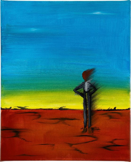 Time moves slow by Mia Boe contemporary artwork Painting