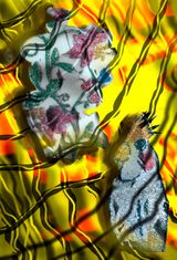 Golden Pizza House by Wu Meichi contemporary artwork print