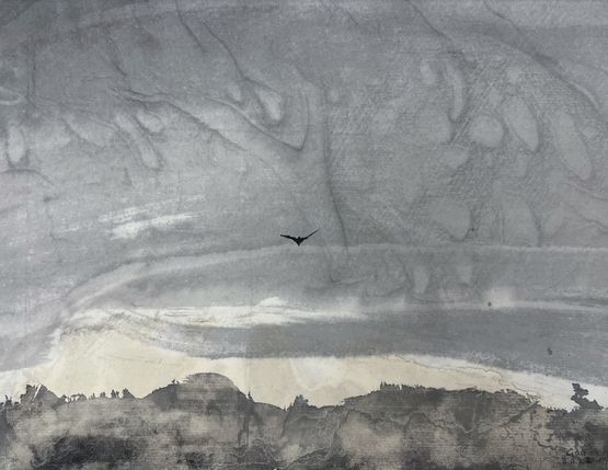 Take Off  Au Dela by Gao Xingjian contemporary artwork Painting