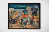 Ball miners by Ndidi Emefiele contemporary artwork painting textile works on paper