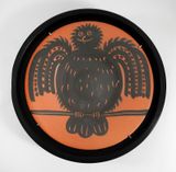 Hibou noir perche by Pablo Picasso contemporary artwork sculpture