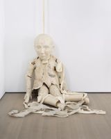 Puppet with Moth by Kiki Smith contemporary artwork sculpture
