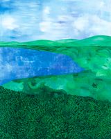 Landscape Bay by Sally Ross contemporary artwork painting