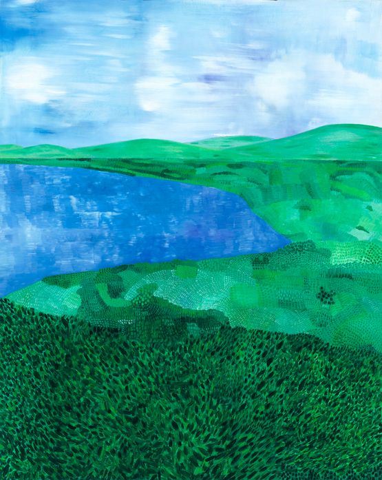 Landscape Bay by Sally Ross contemporary artwork Painting