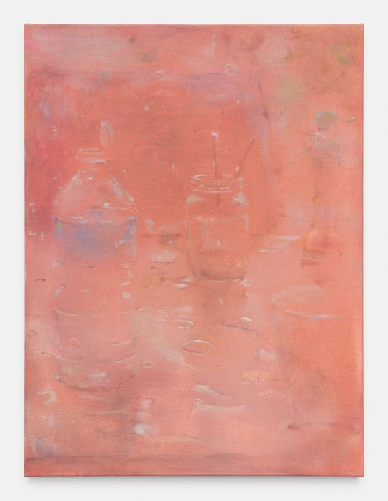Pink rain by Maaike Schoorel contemporary artwork Painting