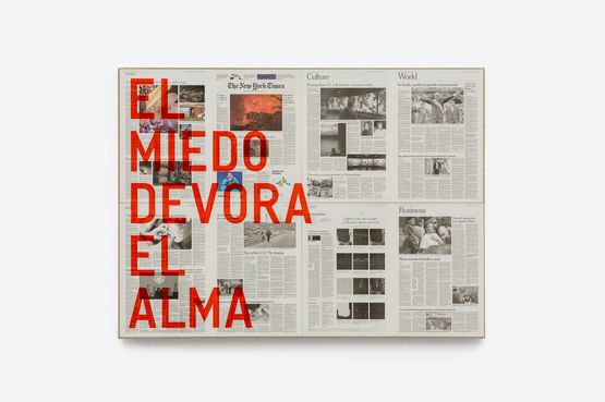 untitled 2025 el miedo devora el alma new york times january 10 2025 by Rirkrit Tiravanija contemporary artwork Painting