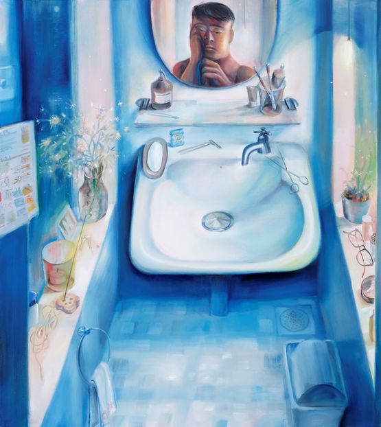 Window by Alvin Ong contemporary artwork Painting