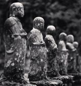 Six Protectors Gokuraku Temple Shikoku Japan by Michael Kenna contemporary artwork photography