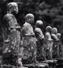 Six Protectors Gokuraku Temple Shikoku Japan by Michael Kenna contemporary artwork Photography