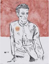 Avenge Oscar by Hernan Bas contemporary artwork works on paper