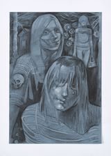 The approach by Fischer Mustin contemporary artwork drawing works on paper