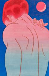 Pink moon by Chien-Ying Tseng contemporary artwork works on paper
