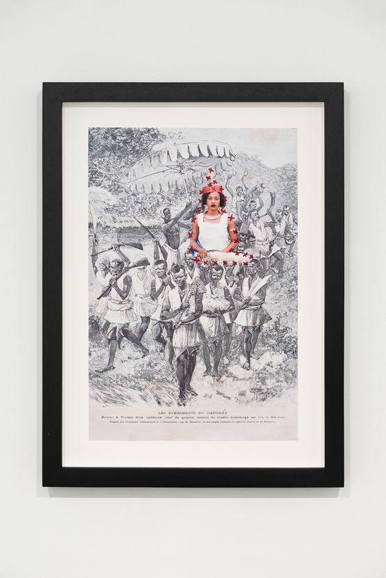 Retour-de-la-reine-a-wydah by Ishola Akpo contemporary artwork Works on Paper