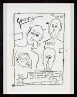 Drawing for Clash 2nd Songbook 4 by Derek Boshier contemporary artwork painting works on paper