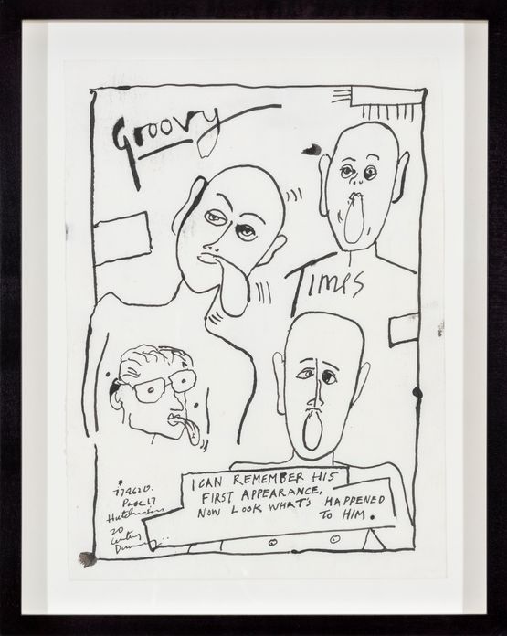 Drawing for Clash 2nd Songbook 4 by Derek Boshier contemporary artwork Painting