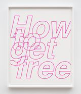 How to Get Free Neon Pink by Sadie Barnette contemporary artwork drawing works on paper