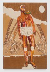 Large Bather With a Turtle by Chase Hall contemporary artwork painting