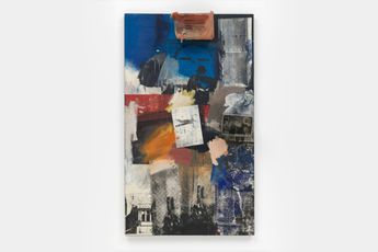 Contemporary art exhibition Robert Rauschenberg Life Cant Be Stopped at Solomon R. Guggenheim Museum New York United States