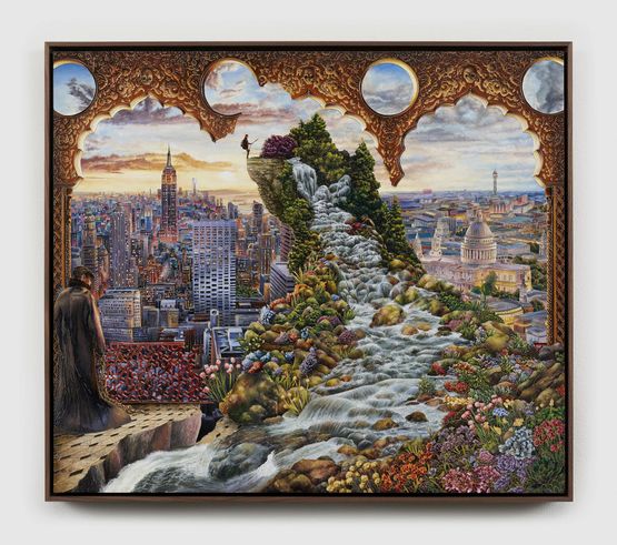 Space Between Dreams - The Estranged Foreigner by Raqib Shaw contemporary artwork Painting