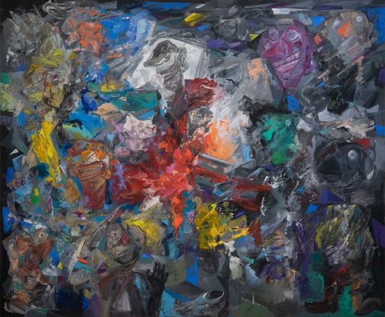 Broken Mirror by Kais Salman contemporary artwork Painting
