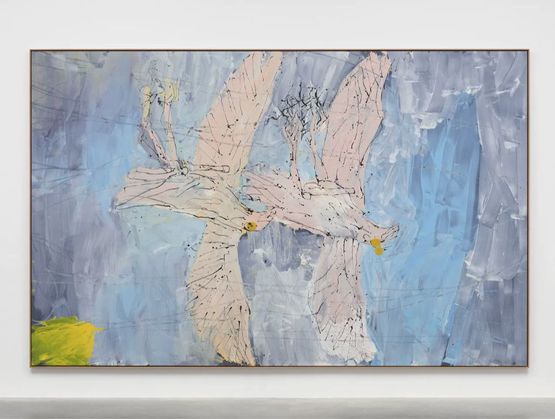 Bob fliegt in den Himmel Bob Flies up into the Sky by Georg Baselitz contemporary artwork Painting