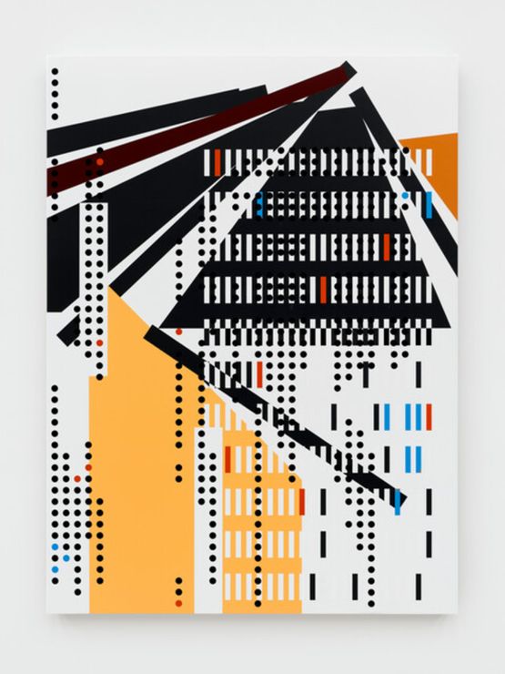 JP Morgan by Sarah Morris contemporary artwork Painting