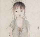Cuteness by Liu Qinghe contemporary artwork drawing painting works on paper