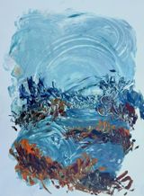 A la nuit tombee by Clement Denis contemporary artwork works on paper