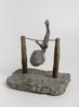 Swinging boy by Masao Nakahara contemporary artwork Sculpture
